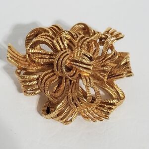 M Jent Ribbon Brooch Looped Bow